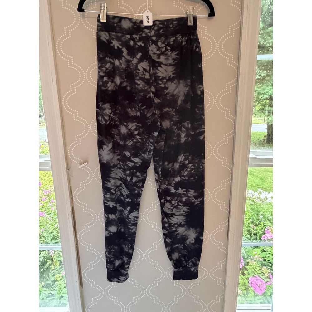 ShoSho Super Soft Jogger Sweatpants Tie Dye Print Black Grey XS/S EUC - Picture 5 of 10